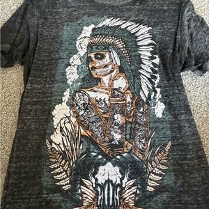 Secret Artist Clothing Gray Graphic Shirt